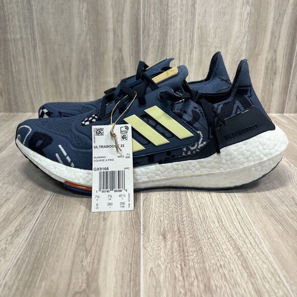 Adidas Men’s Ultraboost 22 Running Blue Green GX9166 Men’s Size 8 - Picture 2 of 11